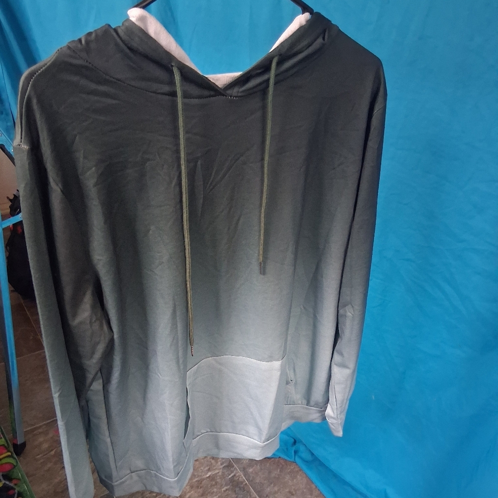 Womens Green Gradient Hoodie